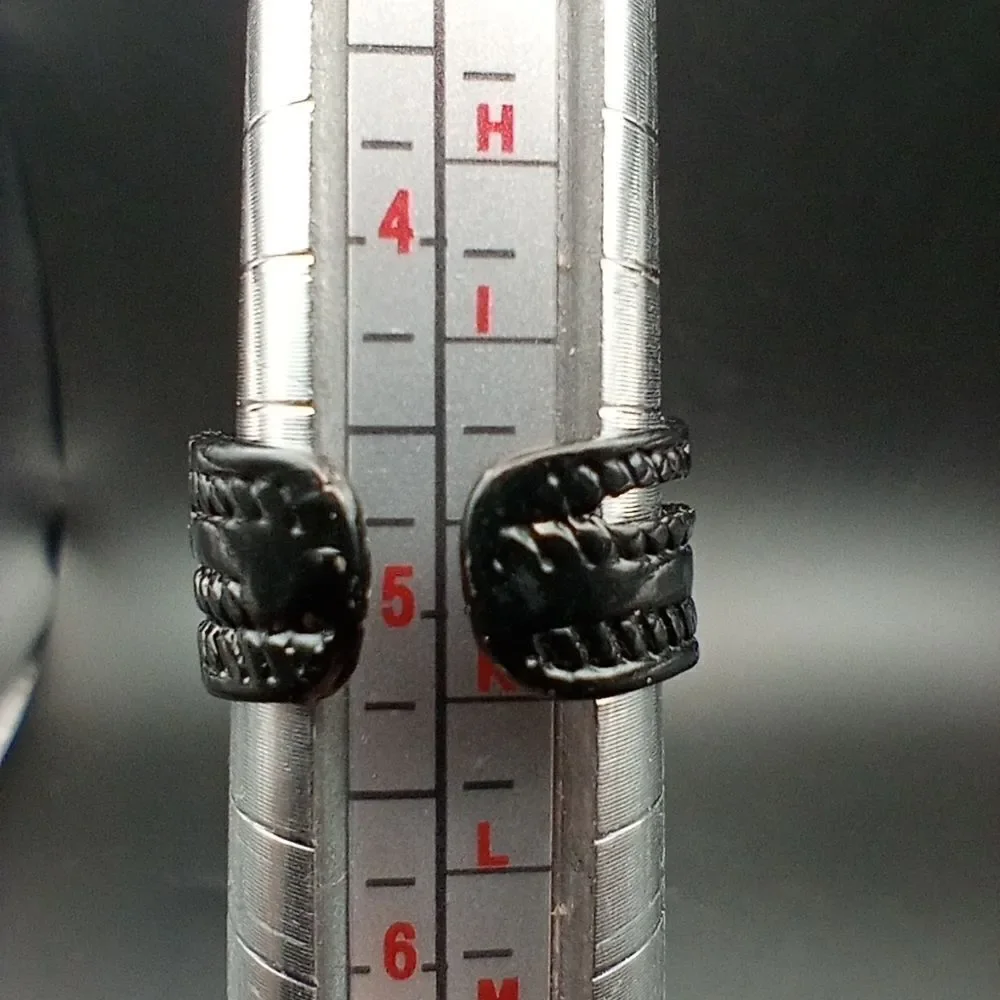 Phantom lace black midnight ring  adjustable size R225